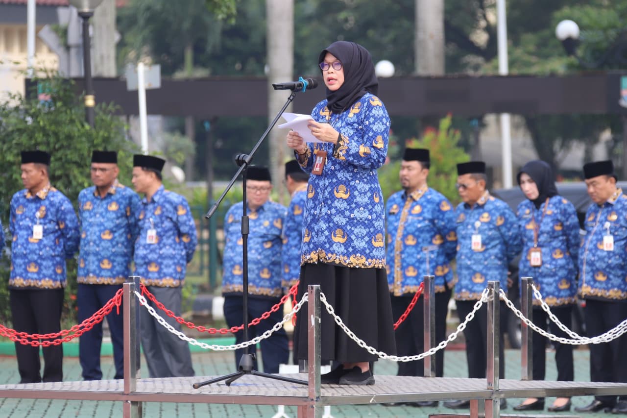 Pimpin Upacara Hari Korpri, Pj Sekda Bekasi Tegaskan ASN Harus Disiplin dan Responsif