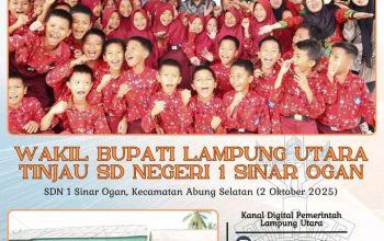 Wakil Bupati Lampung Utara  Tinjau SD 1 Sinar Ogan