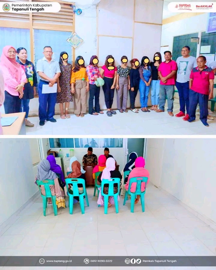 Dinsos Tapteng Lakukan Pembinaan Terhadap 8 Orang PPKS Yang Terjaring Razia Cafe Remang-remang Oleh Satpol PP