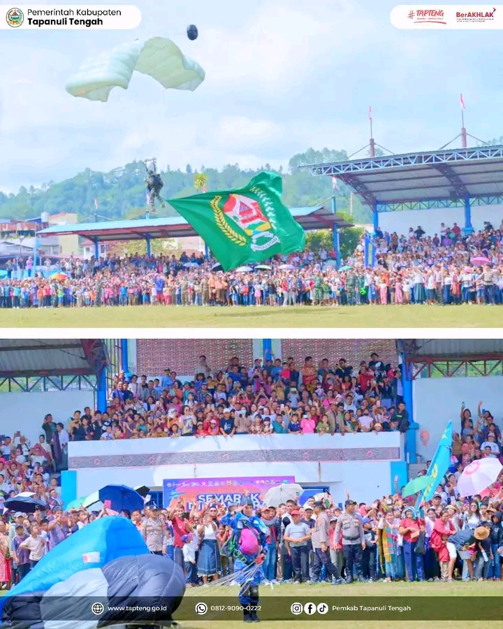 Wakil Bupati Tapteng Hadiri Hari Jadi Ke-80 Tapanuli Utara Tahun 2025