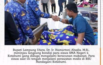 Bupati Lampung Utara  Tinjau Kondisi Siswa  SMA Di Rumah sakit Handayani
