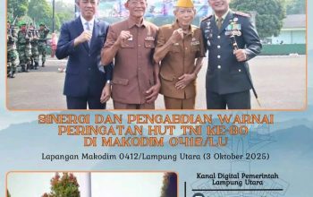 Sinergis warnai  Peringatan  HUT  TNI Ke – 80 Di Makodim 0412/ LU