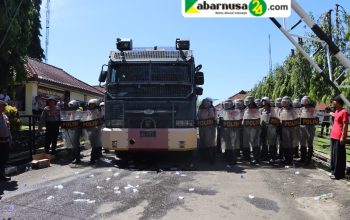 Tingkatkan  Keamanan, Polres  Lampung Utara  Gelar  Simulasi  Sistim Pengamanan  Mako