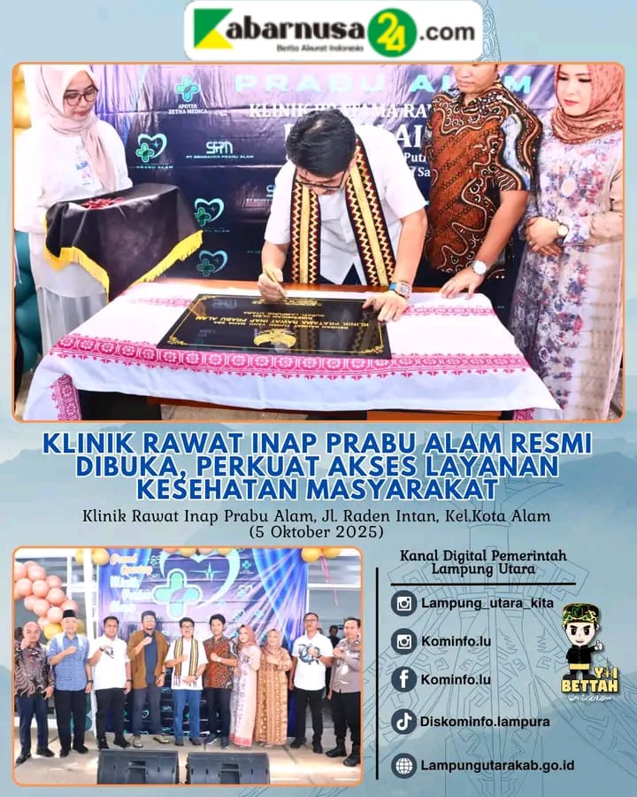 Klinik Rawat Inap Prabu Alam, Resmi Dibuka, Perkuat Akses Layanan Kesehatan Masyarakat ⁶