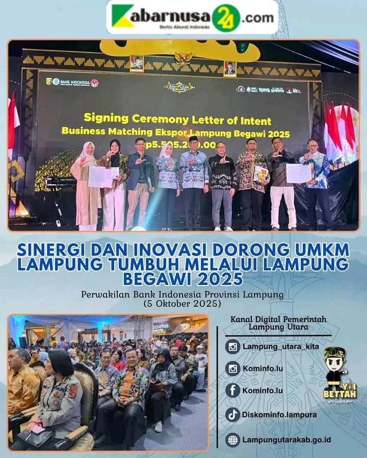 Sinergi Dan Inovasi Dorong UMKM Lampung Tumbuh Melalui Lampung Begawi 2025