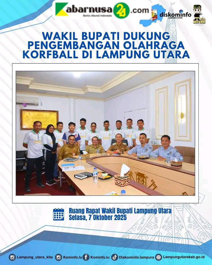 Wakil Bupati Dukung Pengembangan Olahraga Korfball Di Lampung Utara