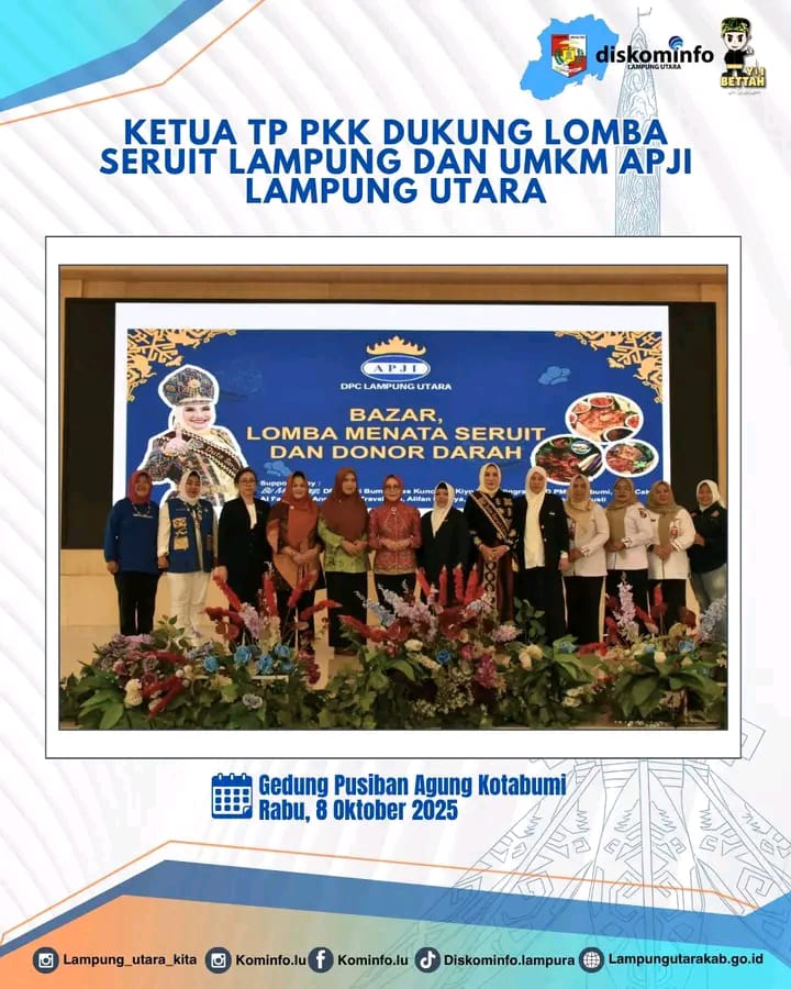 Ketua TP- PKK Dukung Lomba Seruit Lampung Dan UMKM APJI Lampung utara