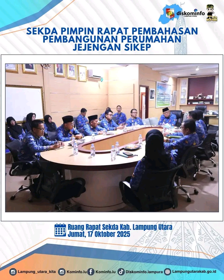 Sekda Pimpin Rapat Pembahasan Pembangunan Perumahan Jejengan Sikep