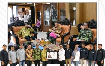 Bupati Lampung Utara  Terima Audensi Pengurus PWI Lampung Utara
