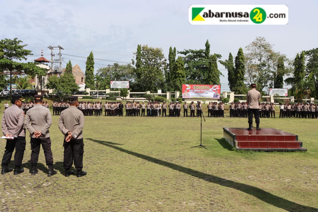Siap Amankan Kunjungan Presiden RI DI Kotabumi Utara Polres Lampung Utara Gelar Gladi Bersih Keamanan