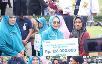 Pakaian  Sekolah Dibagikan, 5 Program  Ungulan Bupati  Dan Wakil Bupati  Lampung Utara  Dilanching
