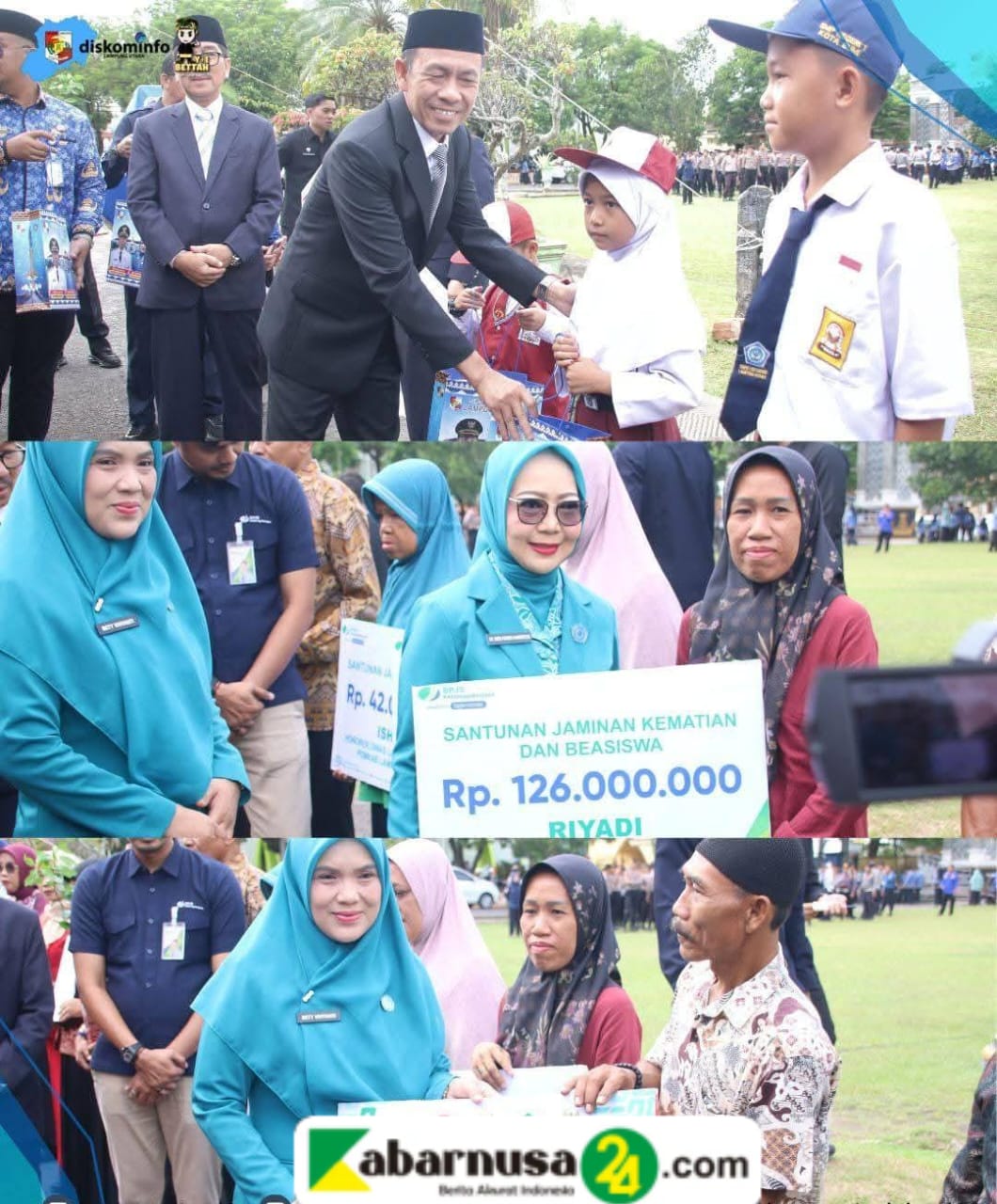 Pakaian Sekolah Dibagikan, 5 Program Ungulan Bupati Dan Wakil Bupati Lampung Utara Dilanching