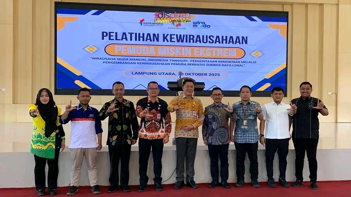 Pemkab Lampung Utara Dan Kemenpora Gelar Pelatihan Kewirausahaan Pemuda: Cetak Generasi Mandiri Dan Tangguh Berbasis Potensi Lokal
