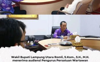 Wakil Bupati Lampung Utara Terima Audensi Pengurus PWI Lampung Utara