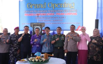 Dukung Makan Bergizi Gratis Polres  Lampung Utara   Grand  Opening Satuan  Pelayanan Pemenuhan  Gizi
