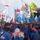 Ribuan Buruh Gelar Apel Akbar Kebangsaan di Jababeka Cikarang Serukan Pengesahan RUU Ketenagakerjaan