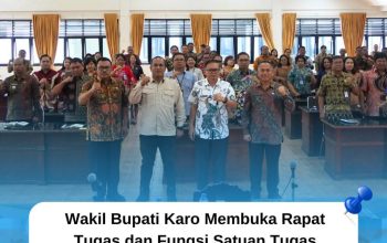 Wakil Bupati Karo Membuka Rapat Tugas dan Fungsi Satuan Tugas Percepatan Penyelenggaraan Program Makan Bergizi Gratis Kabupaten Karo