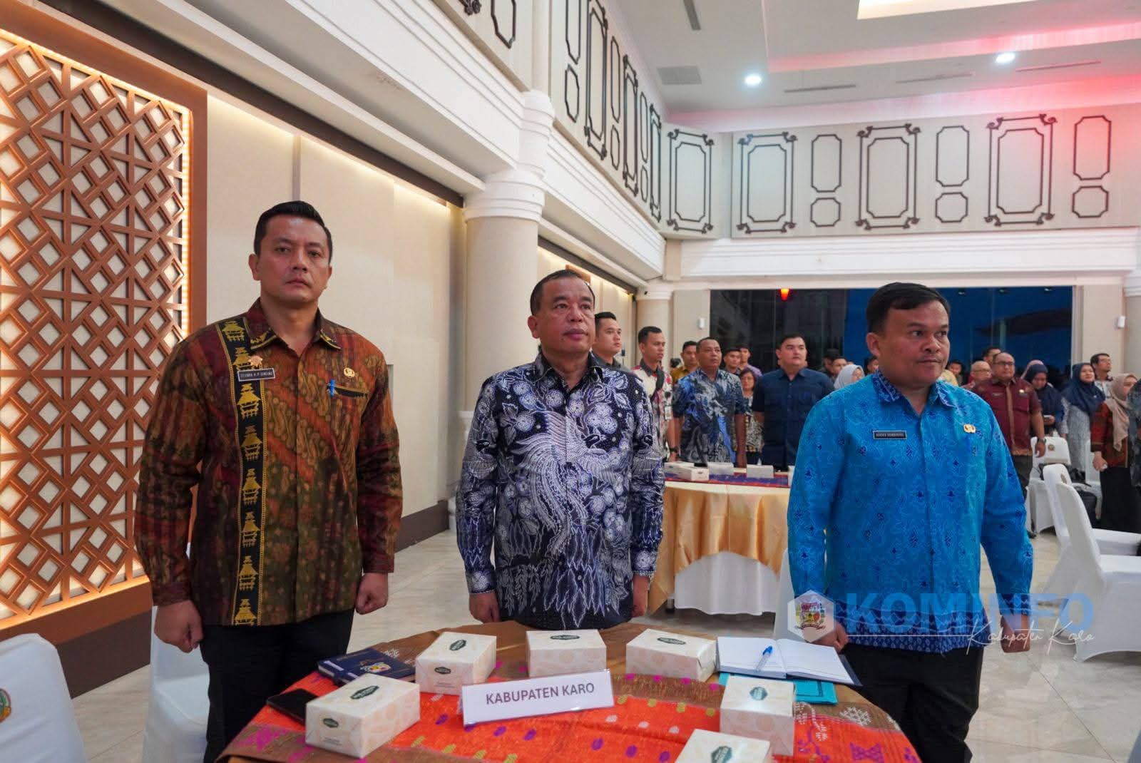 Bupati Karo Hadiri Rakor Evaluasi Capaian IIN Tahun Sebelumnya serta Penguatan IIN/SPI Tahun 2025 di Wilayah Sumatera Utara