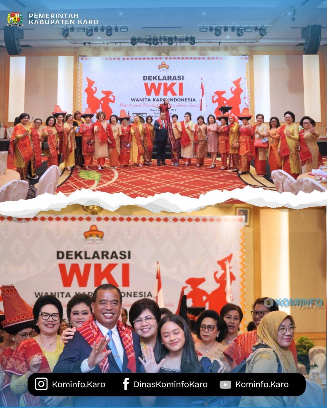 Hadiri Pelantikan WKI,Bupati Karo Berharap Perempuan Menjadi Pilar Penting Pembangunan