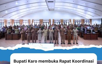 Bupati Karo membuka Rapat Koordinasi Tim Percepatan Penurunan Stunting (TPPS) tahun 2025