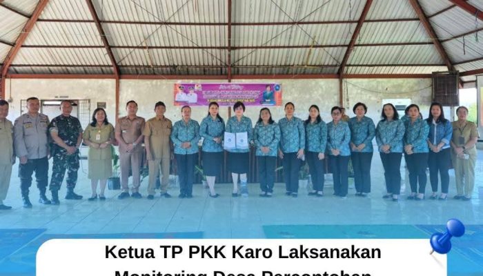 Ketua TP PKK Karo Lakukan Supervisi Lomba Desa Percontohan di Kubu Colia dan Rumamis
