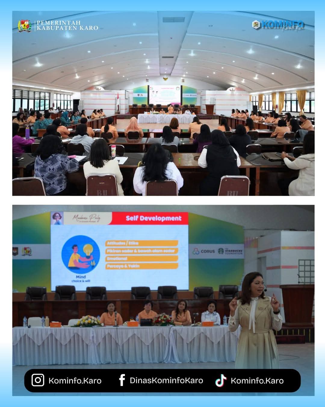 Dharma Wanita Persatuan Kabupaten Karo Gelar Sosialisasi Pengembangan Kepribadian Tahun 2025 Dharma Wanita Persatuan Kabupaten Karo Gelar Sosialisasi Pengembangan Kepribadian Tahun 2025