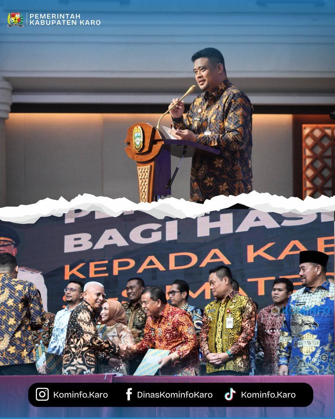 Pemkab Karo Terima 18 Miliar Rupiah Lebih, Pemprovsu Kembali Distribusikan DBH Tahap Ketiga ke Kabupaten/Kota