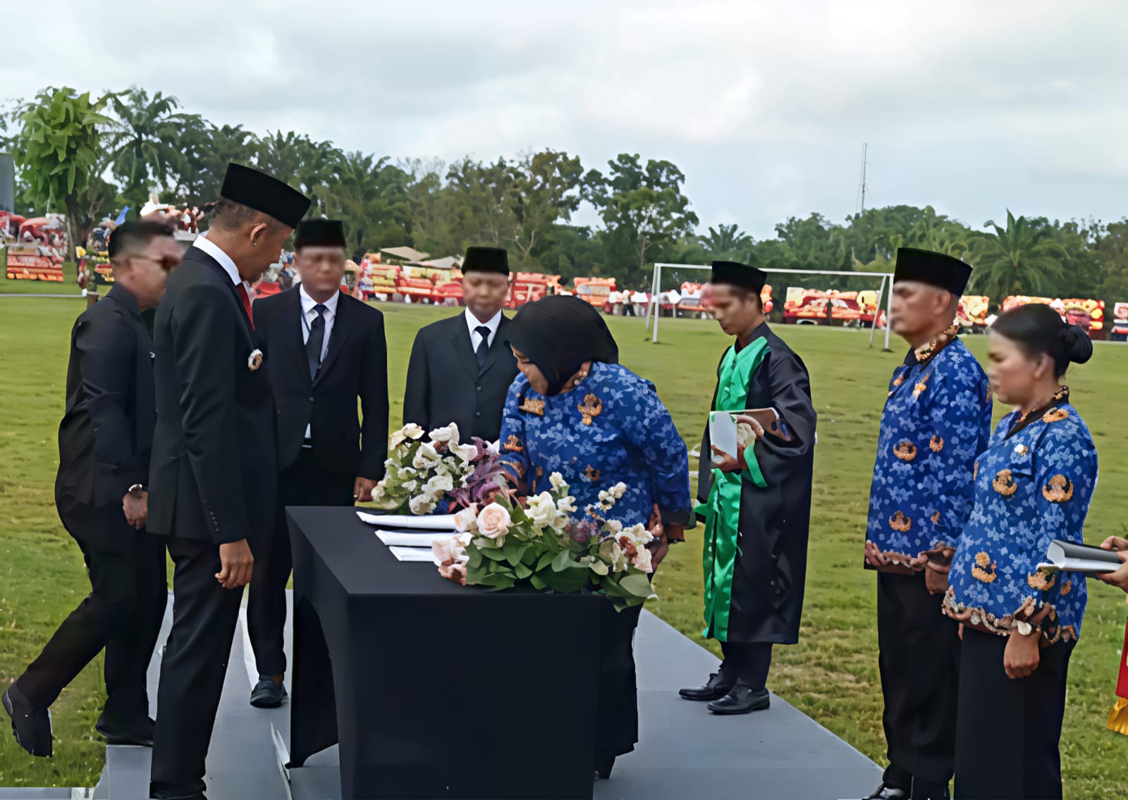 Bupati PALI Asgianto ST, Lantik 1,469,PPPK di Lapangan Gelora November Komperta Pendopo.