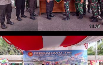 Polsek Talang Ubi Hadiri Peringatan HUT TNI ke-80, Wujud Sinergitas TNI–Polri dan Pemerintah Daerah