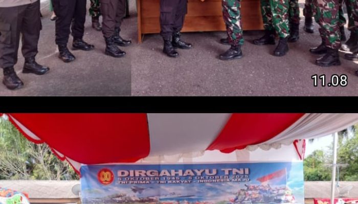 Polsek Talang Ubi Hadiri Peringatan HUT TNI ke-80, Wujud Sinergitas TNI–Polri dan Pemerintah Daerah