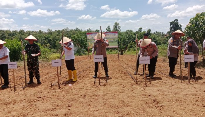 Polres PALI Gelar Penanaman Jagung Serentak Dukung Swasembada Pangan Nasional 2025