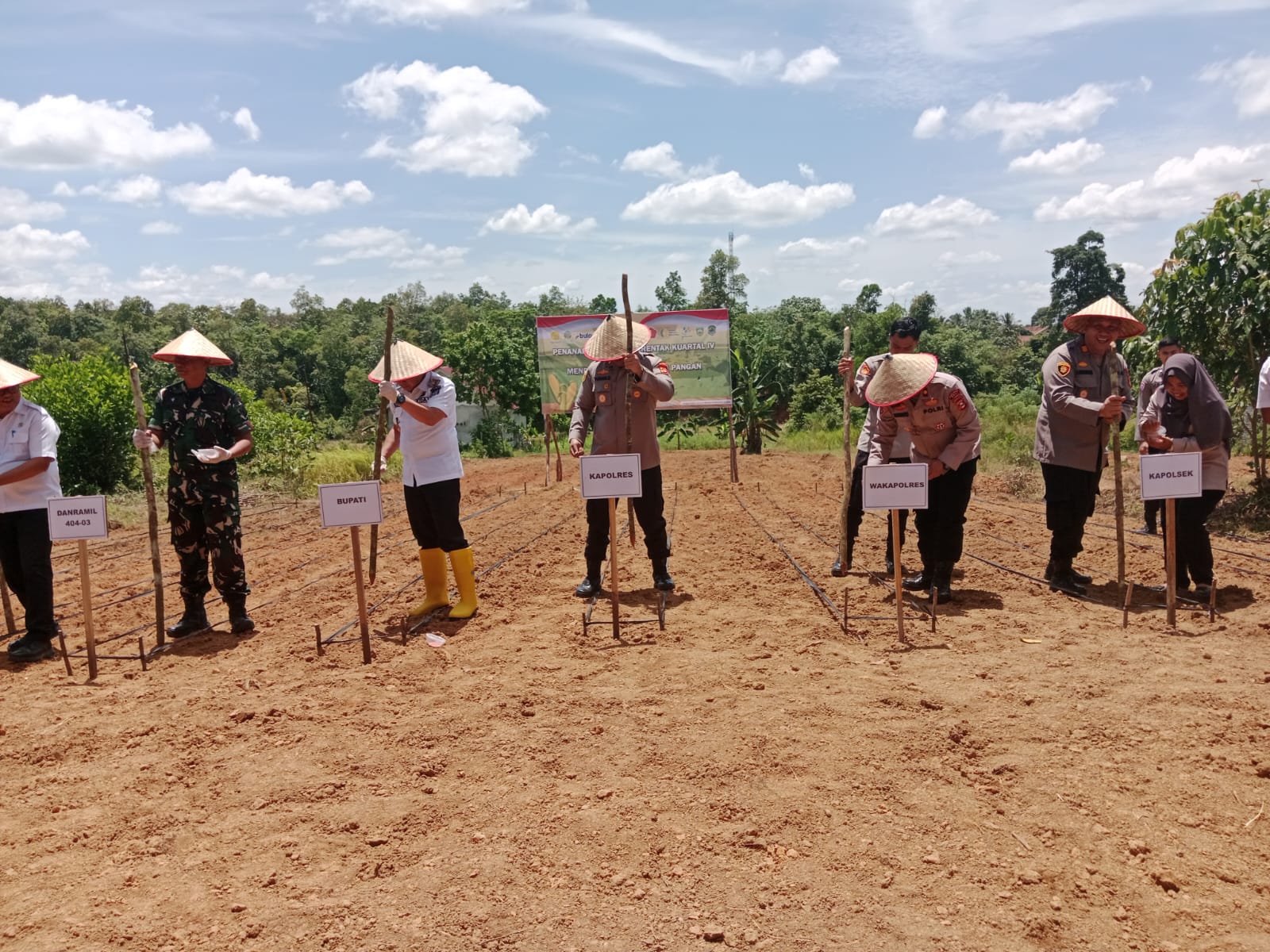 Polres PALI Gelar Penanaman Jagung Serentak Dukung Swasembada Pangan Nasional 2025