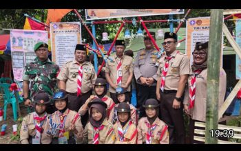 Polsek Talang Ubi Amankan Pembukaan Giat Prestasi Pramuka Kwarcab PALI Ke-IV Tahun 2025