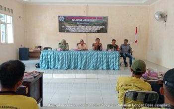 Penyuluhan Kelompok Tani Desa Jayasakti untuk Perkuat Ketahanan Pangan