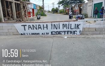 Perumahan Vila Kencana Cikarang Terisolir, Gerbang Dua Di Tembok Ahli Waris