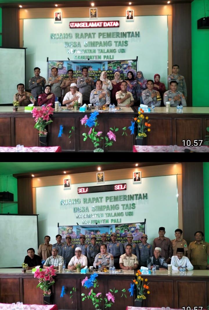 PELATIHAN SATKAMLING DAN SILATURAHMI DI DESA SIMPANG TAIS, WUJUD SINERGI POLRI DAN MASYARAKAT DALAM CIPTAKAN KAMTIBMAS YANG KONDUSIF