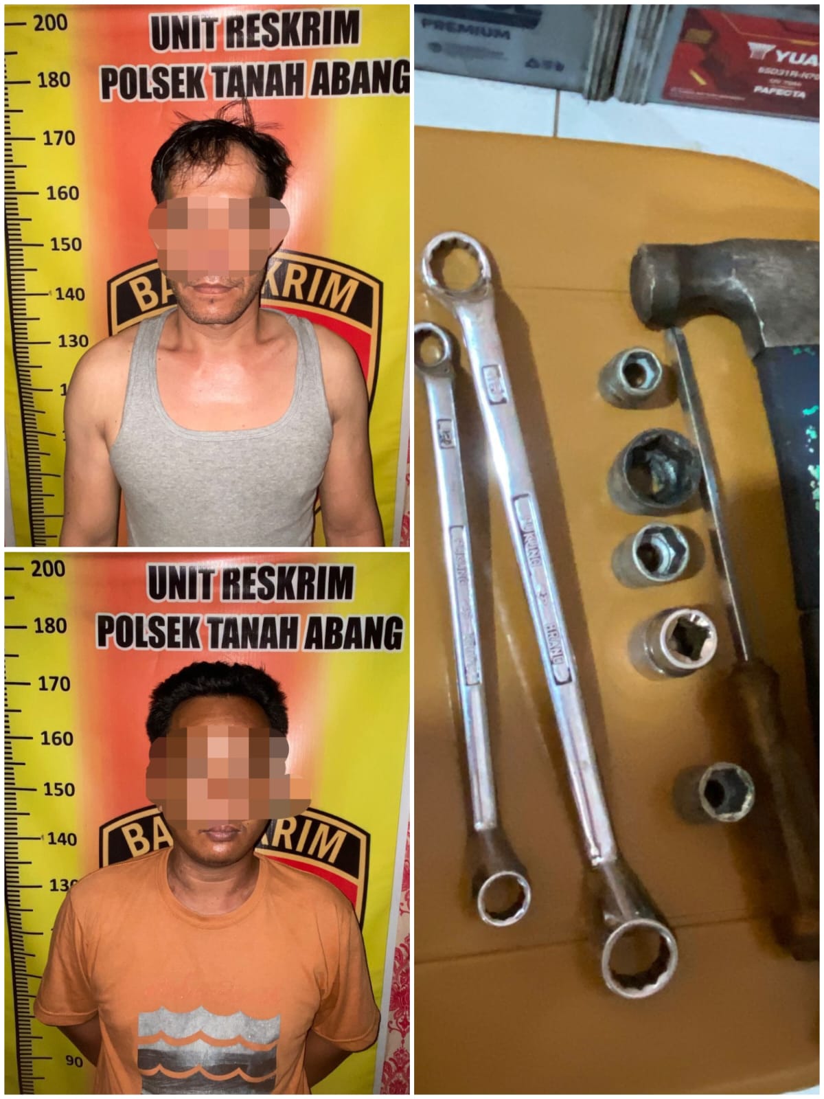 Polsek Tanah Abang Berhasil Ungkap Kasus Pencurian dengan Pemberatan di Pool PT. BRN