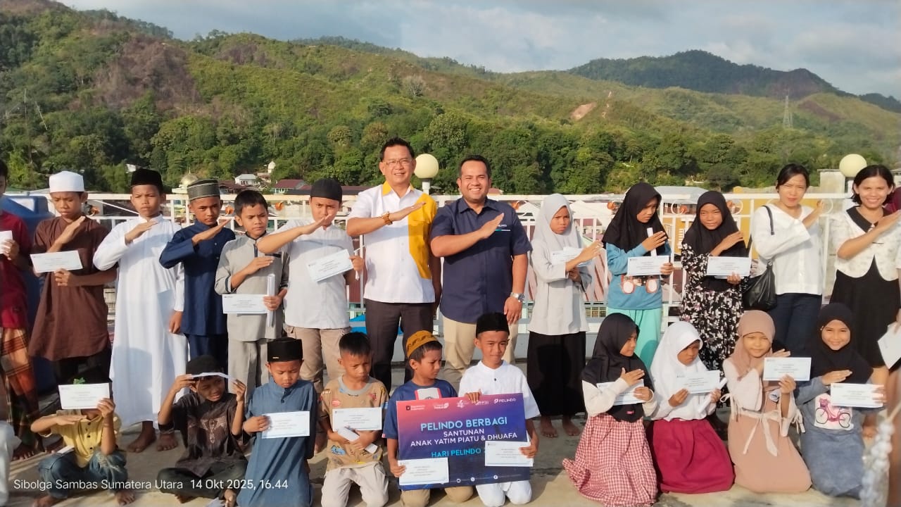 Hari Pelindo Regional 1 Sibolga Salurkan Santunan Untuk 80 Anak Yatim