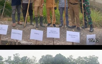 Polsek Penukal Utara Dukung Program Ketahanan Pangan, Tanam Jagung di Desa Muara Ikan