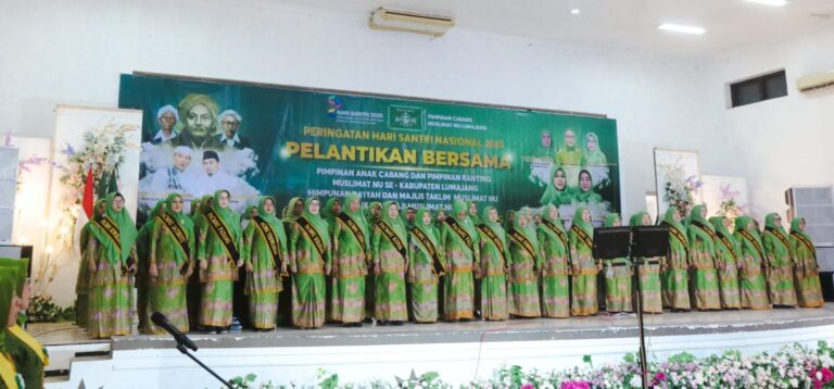 Peringatan HSN 2025, Pelantikan Bersana Pimpinan Anak Cabang dan Pimpinan Ranting Muslimah Lumajang 