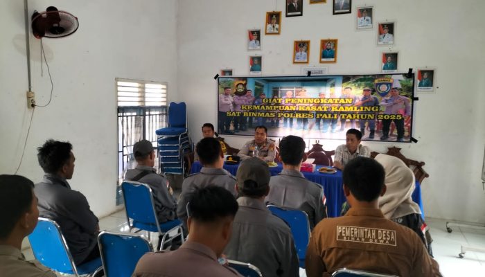 Kasat Binmas Polres PALI Tingkatkan Kapasitas Kasatkamling di Desa Sinar Dewa