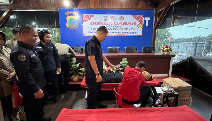 Sambut Hut Ke - 74, Humas Polda Sumut Gelar Donor Darah