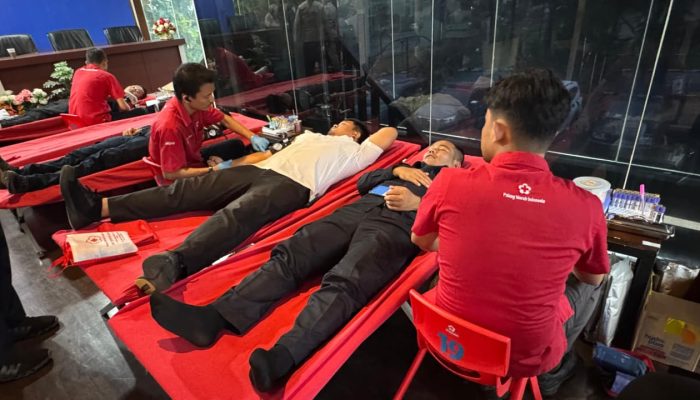 Sambut HUT ke-74, Humas Polda Sumut Gelar Donor Darah Serentak Wujud Kepedulian untuk Sesama