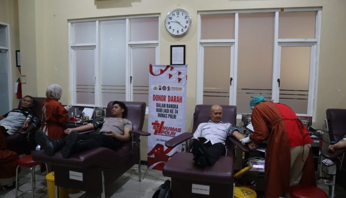 Setetes Darah Untuk Sesama:Polres Tulungagung Rayakan Hut Humas Polri Dengan Aksi Nyata
