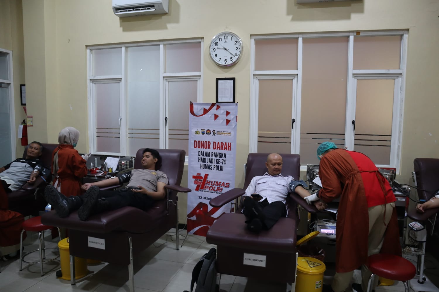 Setetes Darah Untuk Sesama:Polres Tulungagung Rayakan Hut Humas Polri Dengan Aksi Nyata
