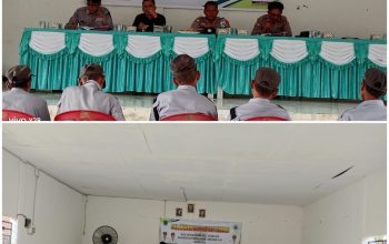 Pelatihan Peningkatan Kapasitas Linmas di Desa Sungai Baung, Bentuk Sinergi Pemerintah dan Polri Dalam Menjaga Kamtibmas