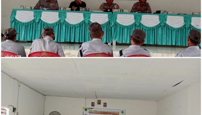 Pelatihan Peningkatan Kapasitas Linmas di Desa Sungai Baung, Bentuk Sinergi Pemerintah dan Polri Dalam Menjaga Kamtibmas