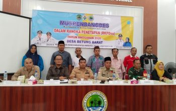 Dalam Rangka Menetapkan RKPDes Tahun 2026, Pemdes Betung Barat Gelar Musrenbangdes