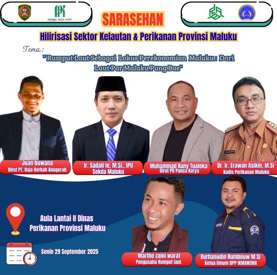 King of Sultan Paser Lakukan Sarasehan Di Ambon (Provinsi) Maluku Untuk Optimalisasi Sektor Kelautan