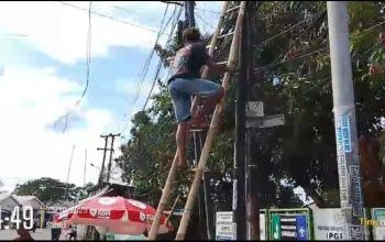 Diduga Tidak Kantongi Izin, Pemasangan Kabel Fiber Optik di jalan Raya Sukatani jadi sorotan Warga